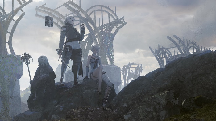 Kainé and Emil from Nier Replicant in 4K