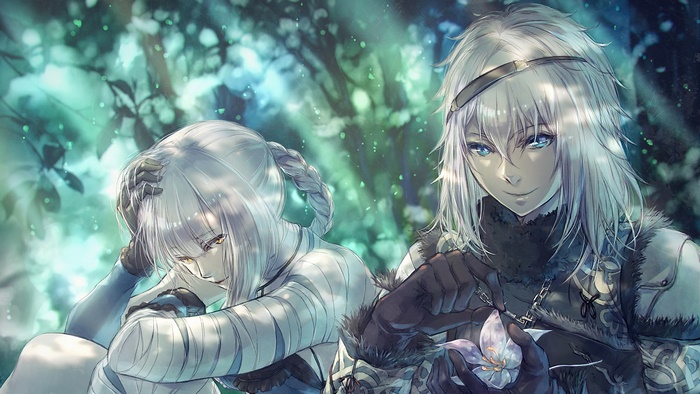 Kainé and Nier from Nier Replicant in 4K
