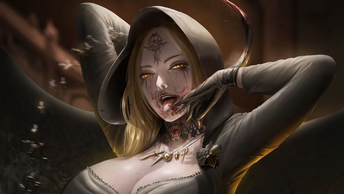 Daniela Dimitrescu from Resident Evil Village 4K art
