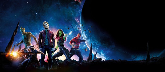 Guardians of the Galaxy: Star-Lord, Gamora, Drax, Groot, Rocket