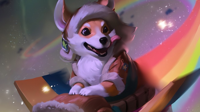 Corki the Corgi from League of Legends 4K
