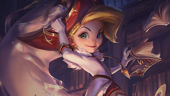 Zoe from League of Legends Arcanist skin 4K