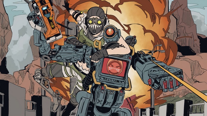 Octane and Pathfinder from Apex Legends in Action 4K