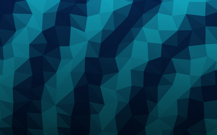 Abstract low poly geometric dark blue and teal pattern