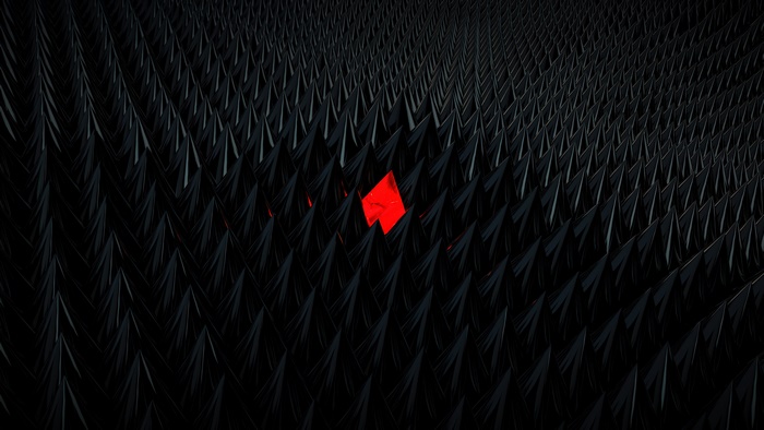 Dark abstract triangles 4K