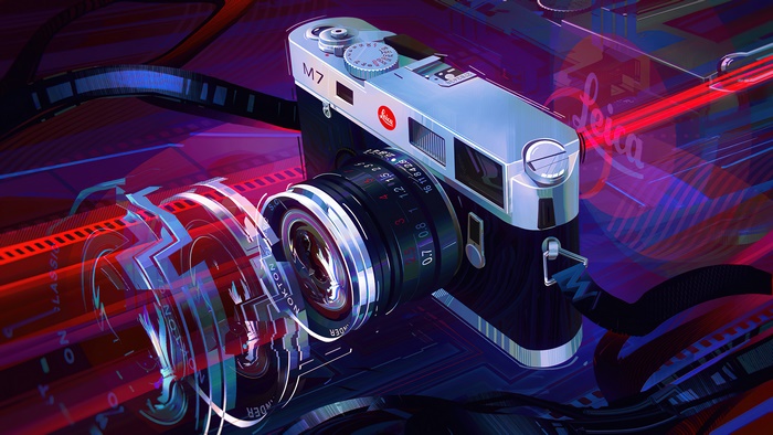 Leica M7 camera with Nokton lens and film
