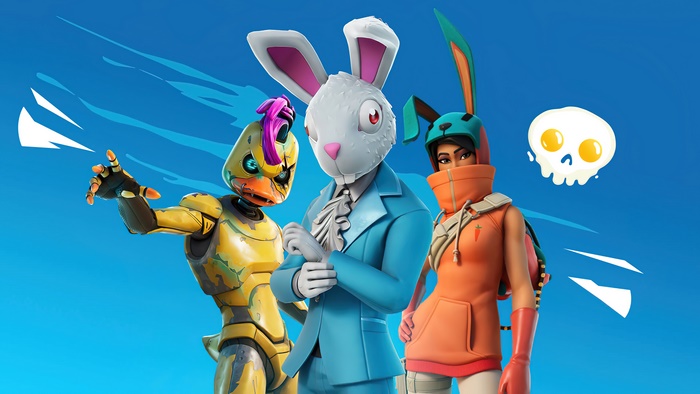 Fortnite characters Dutch, Bunny, and Webster in 4K