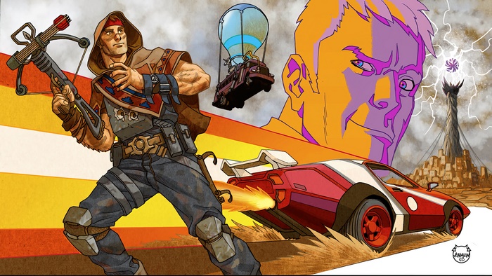 Jones from Fortnite loading screen 4K