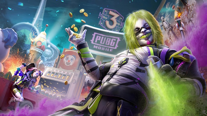 PUBG Mobile Graffiti Prank Clown Skin 4K