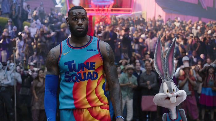 LeBron James and Bugs Bunny from Space Jam