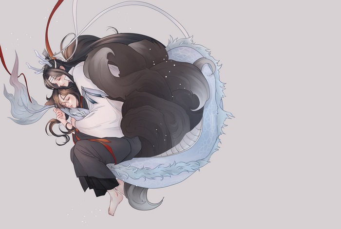 Mo Dao Zu Shi Wei Wuxian and Lan Wangji sleeping
