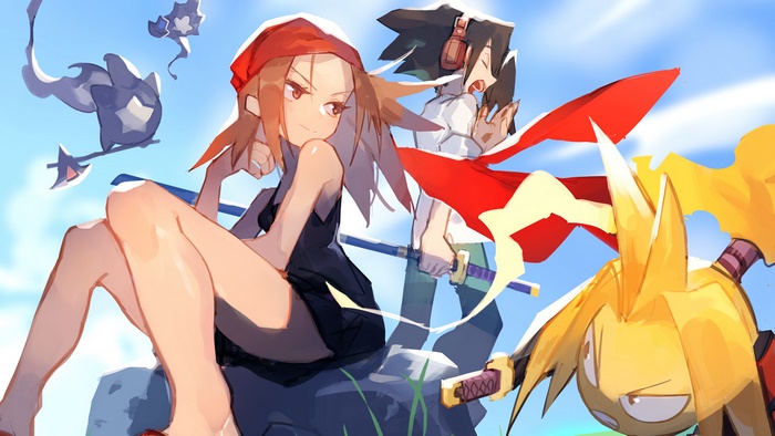 Anna and Yoh Asakura from Shaman King 4K