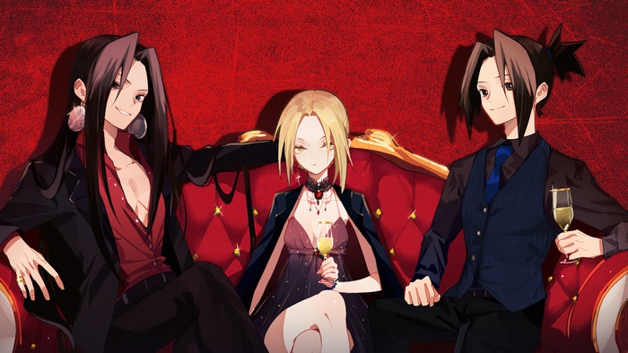 Hao, Anna, and Yoh from Shaman King 4K