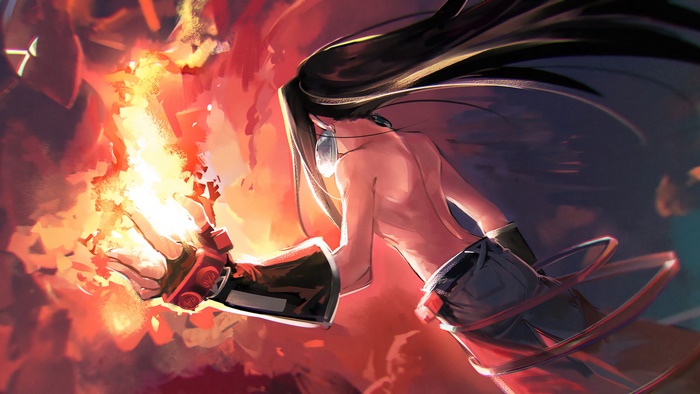 Hao from Shaman King with Spirit of Fire 4K