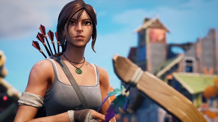 Lara Croft from Fortnite Chapter 2 Season 6 4K