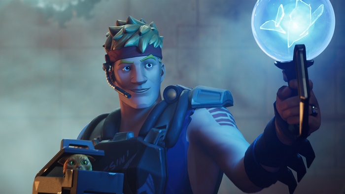 Agent Jones from Fortnite holding a crystal orb