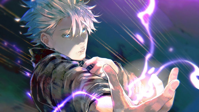 Satoru Gojo from Jujutsu Kaisen with Hollow Purple 4K