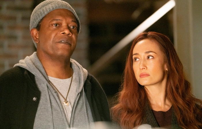 Samuel L. Jackson and Maggie Q in The Protégé
