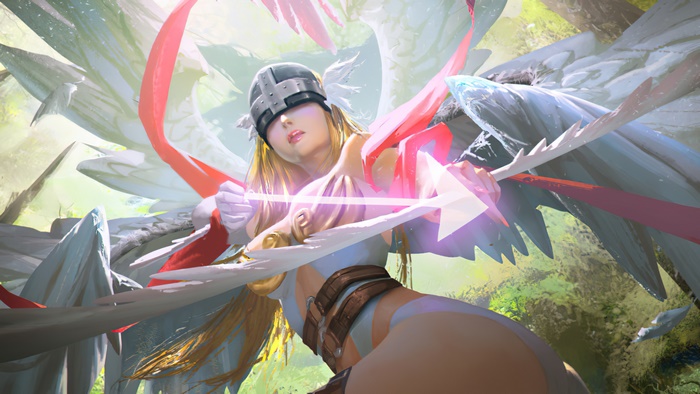 Angewomon from Digimon anime 4K