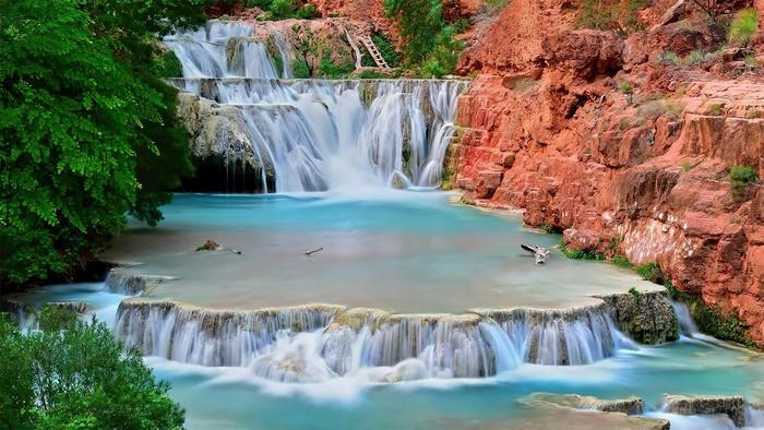 Beaver Falls in Grand Canyon Arizona National Park