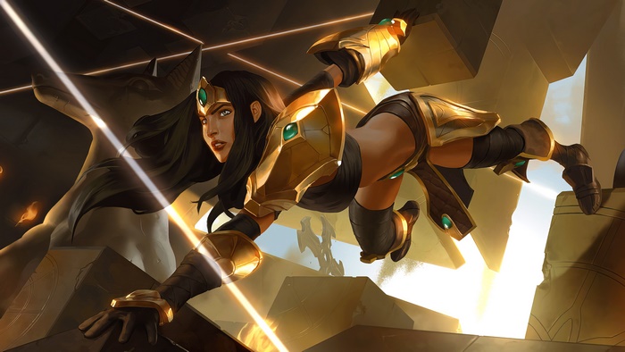 Sivir from League of Legends in Action Pose