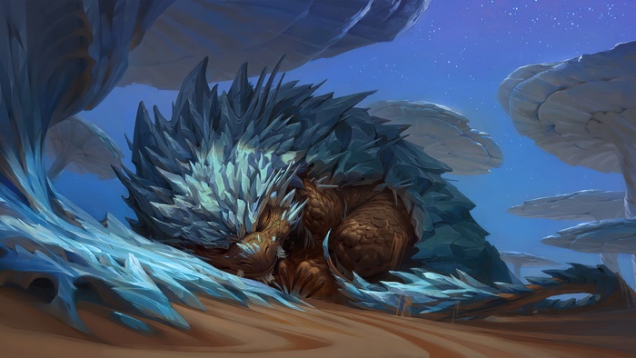 Hibernating Rockbear from Legends of Runeterra 4K