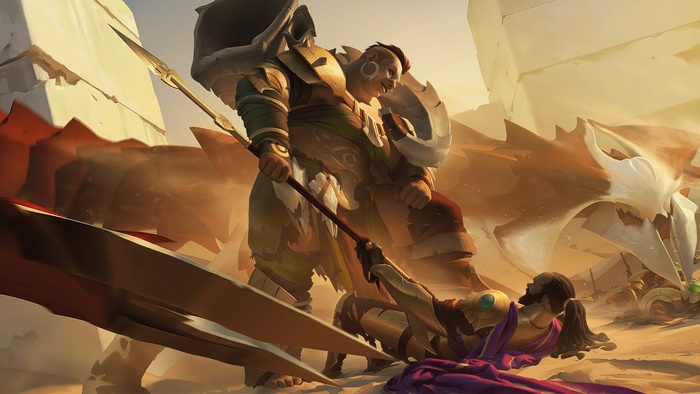 Callous Bonecrusher from Legends of Runeterra