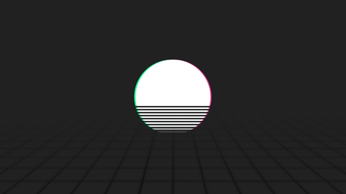 Minimalist Artistic Sunset 4K