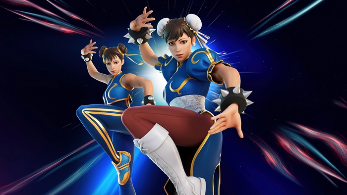 Chun-Li from Street Fighter in Fortnite 4K