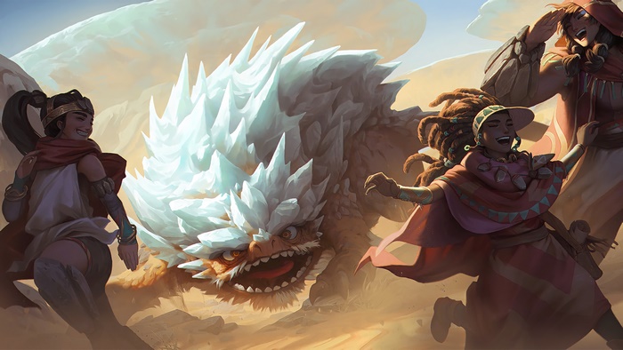 Legends of Runeterra Grumpy Rockbear 4K