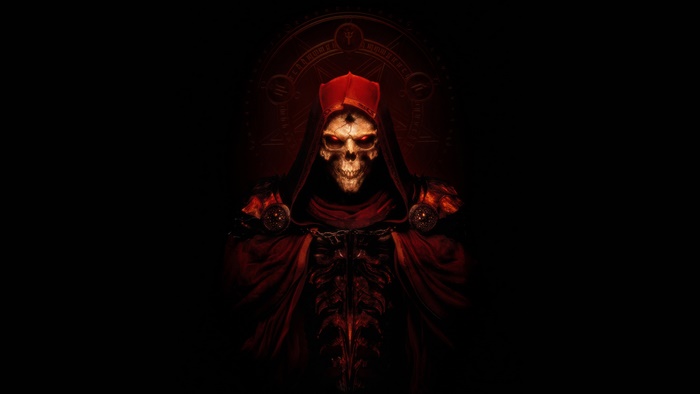 Diablo 2: Resurrected Skeleton with Red Hat