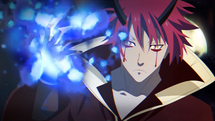 Benimaru from Tensei Shitara Slime Datta Ken casting magic