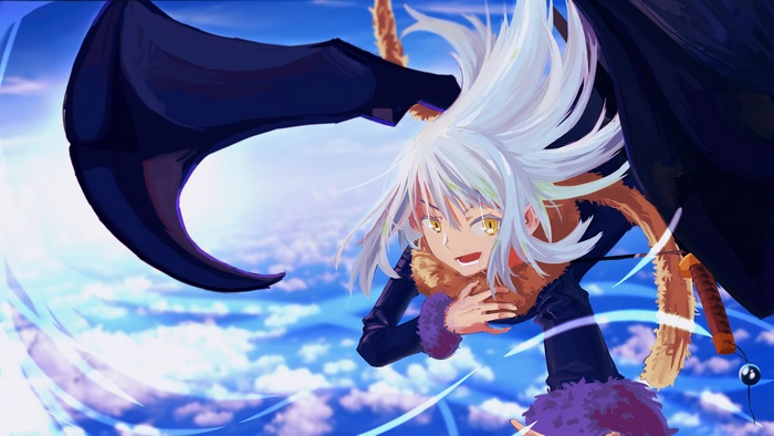 Rimuru Tempest from Tensei Shitara Slime Datta Ken with wings 4K