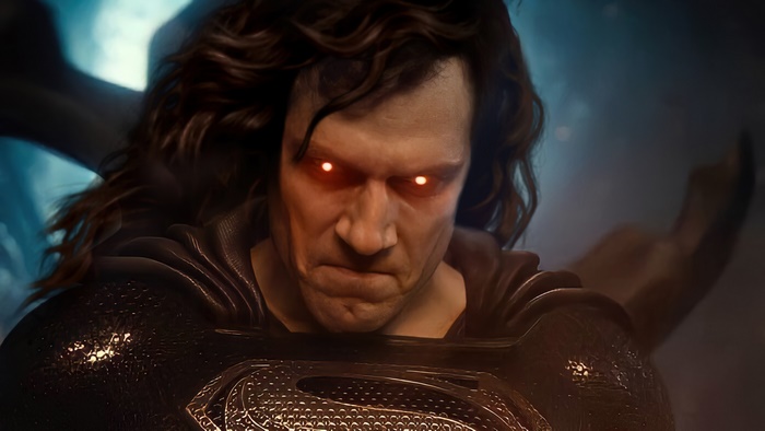 Superman from Justice League in Black Suit 4K