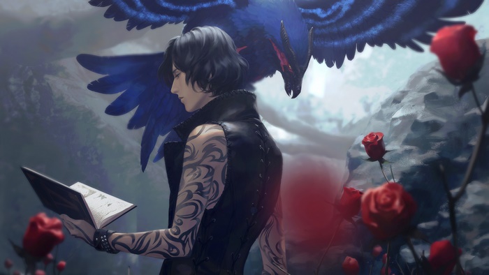 V from Devil May Cry 5 with a summon