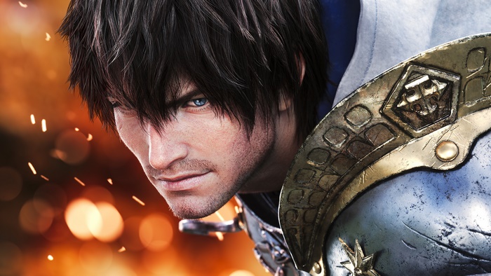 Warrior from Final Fantasy XIV Endwalker in Armor 4K