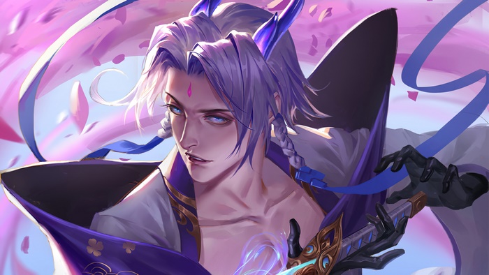 Yone from League of Legends Spirit Blossom Art