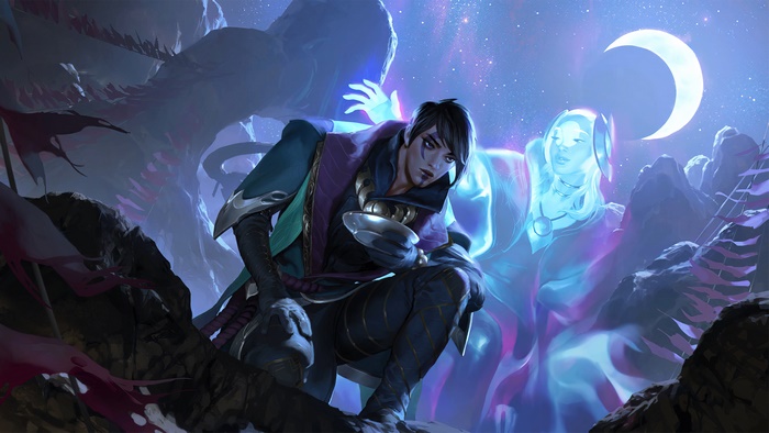 Aphelios from Legends of Runeterra in