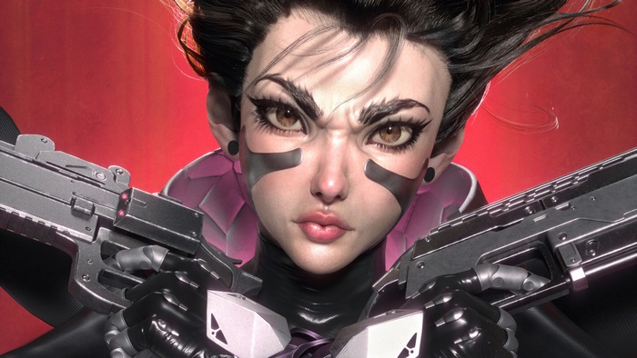 Alita from Alita Battle Angel with Dual Guns in 4K