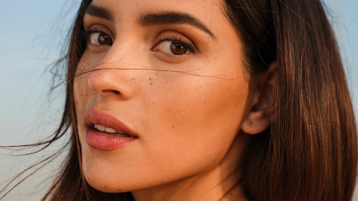 Adria Arjona close-up portrait