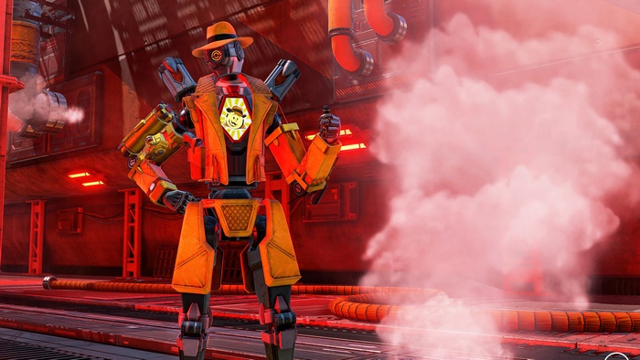 Pathfinder from Apex Legends in Memoir Noir skin