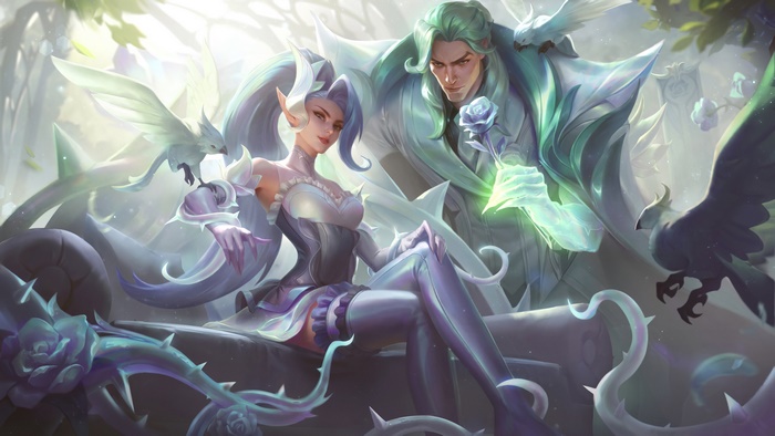 Crystal Rose Zyra and Swain from League of Legends