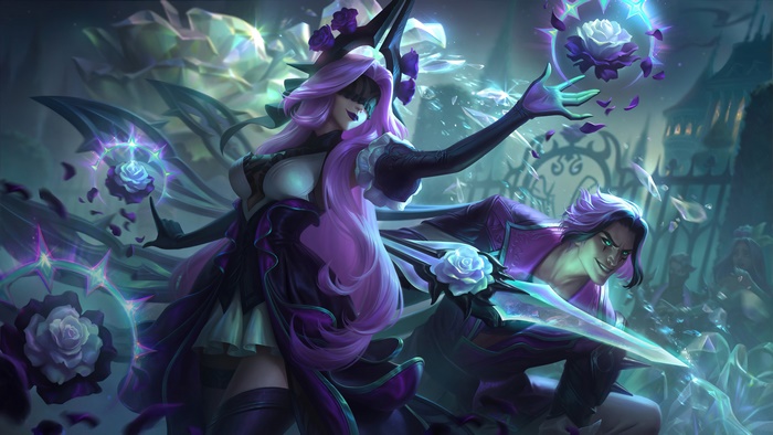 Syndra and Talon from League of Legends