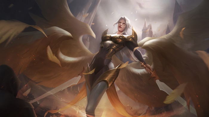 Kayle from League of Legends 4K art