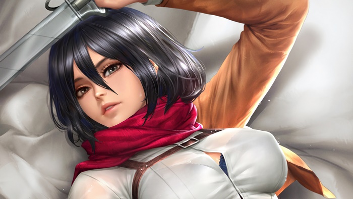 Mikasa Ackerman from Attack on Titan in 4K