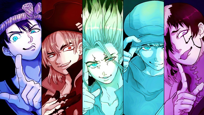 Dr. Stone Characters Montage 4K