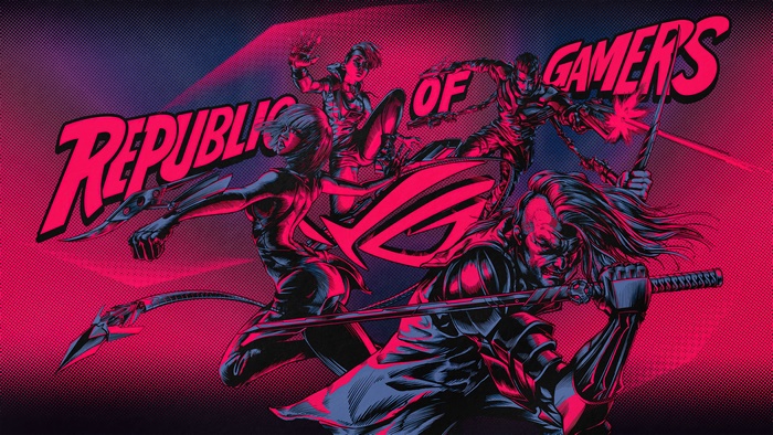 Republic of Gamers Cyberpunk Style Artwork 4K