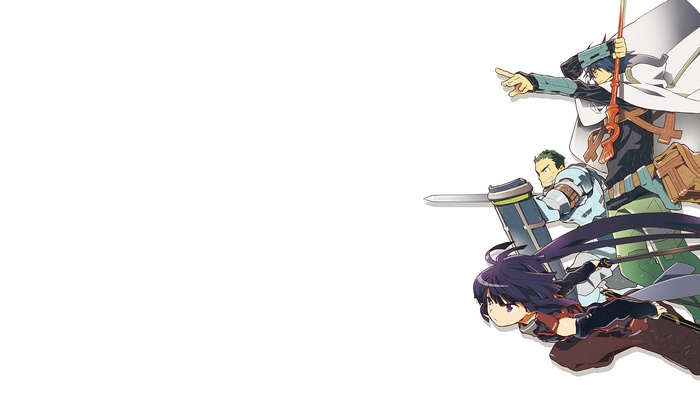 Log Horizon characters Shiroe, Akatsuki, and Naotsugu in 4K