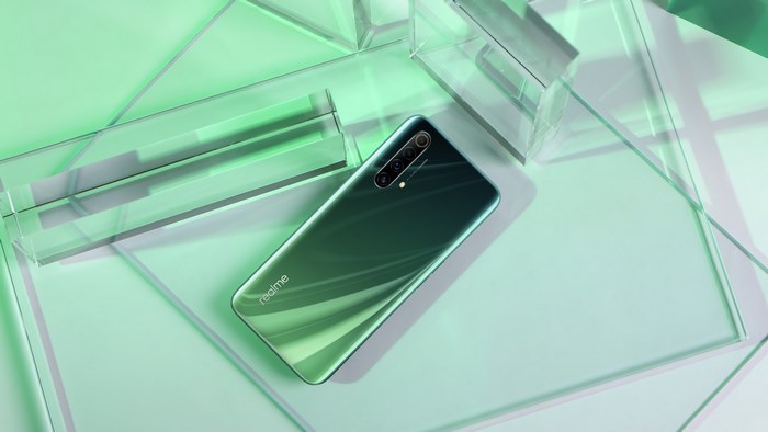 Realme smartphone with triple camera