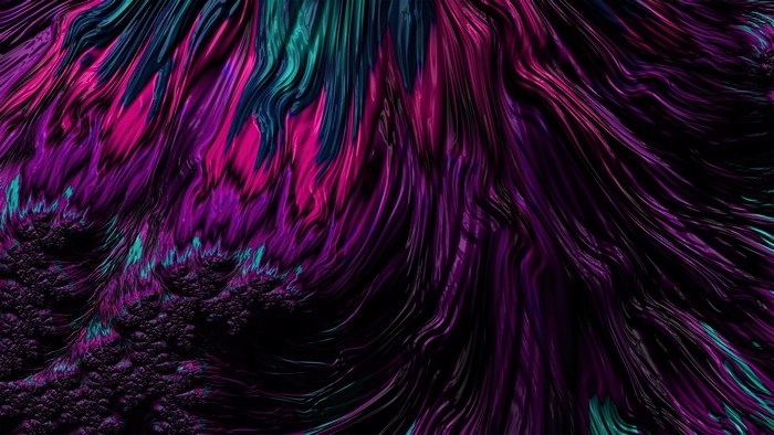 Abstract colorful liquid flow digital art 4K